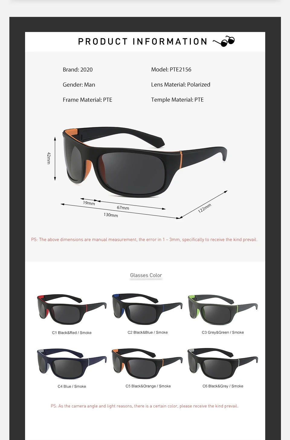 Polarized Fishing Sunglasses Men's Driving Shades Outdoor Cycling Eyeglasses Male Sport Skate Sun Glasses Hiking UV400 Eyewear - Mammalook