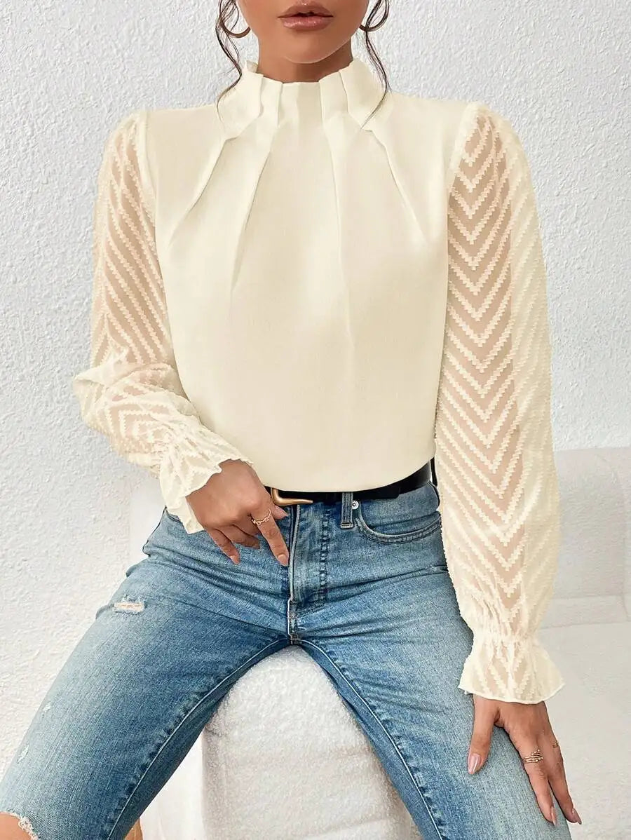 Spring Shirt - Chiffon Long Sleeved