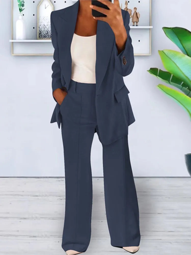 Two-Piece Blazer and Pants Set
