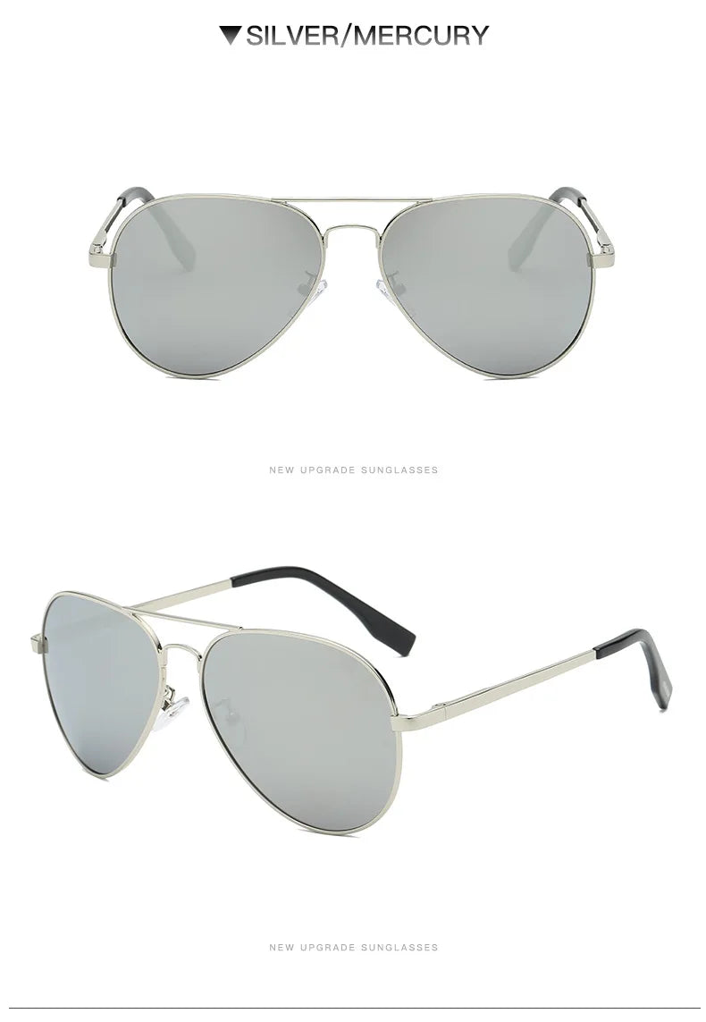 LIOUMO Polarized Aviation Sunglasses – Stylish & Anti-Glare Pilot Glasses for Men & Women