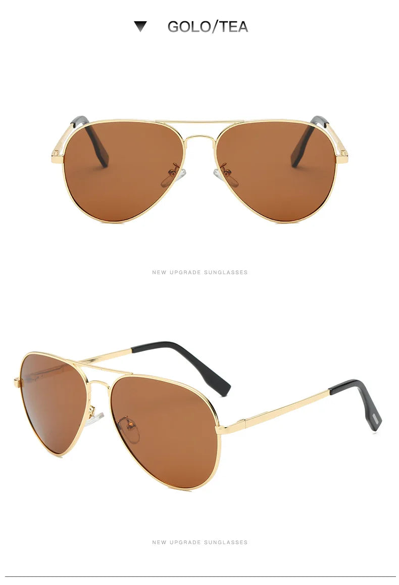 LIOUMO Polarized Aviation Sunglasses – Stylish & Anti-Glare Pilot Glasses for Men & Women