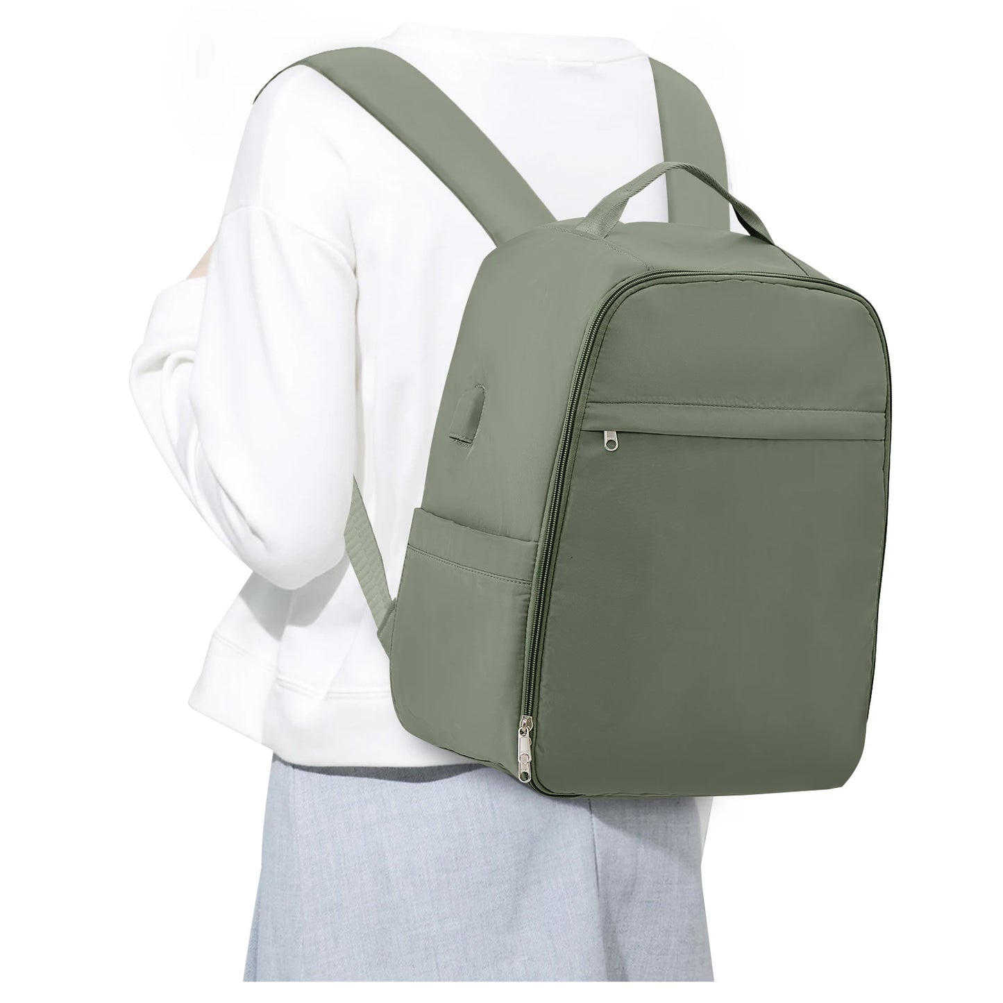 Cabin bag 45*36*20, lightweight large-capacity travel computer backpack, women's backpack, boarding backpack, gray green - Mammalook
