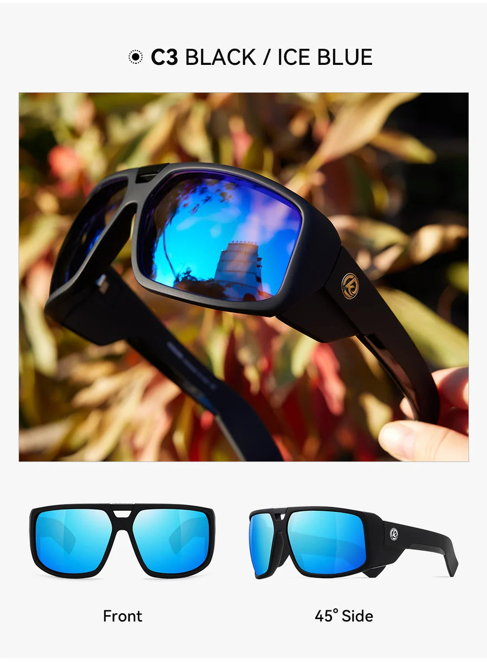 2024 High Quality KDEAM Polarized Man Sunglasses Luxury Brand Designer Green Goggles Fishing Driving Outdoor Eyewear TUNA ALLEY - Mammalook