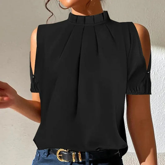 Fashion Off Shoulder Black Top