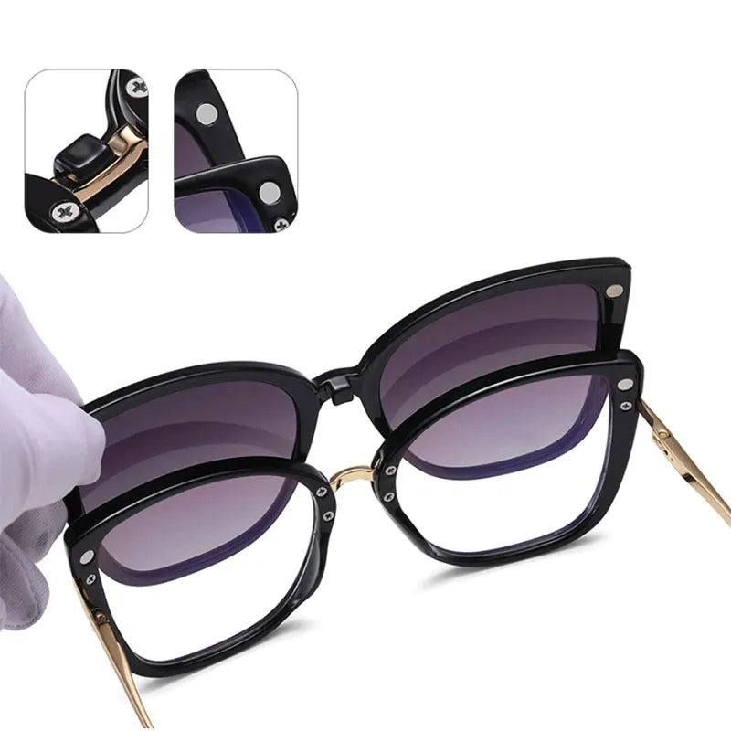 Anti-Blue Light Glasses with Multifunctional Polarized Sunglasses Clip - Mammalook
