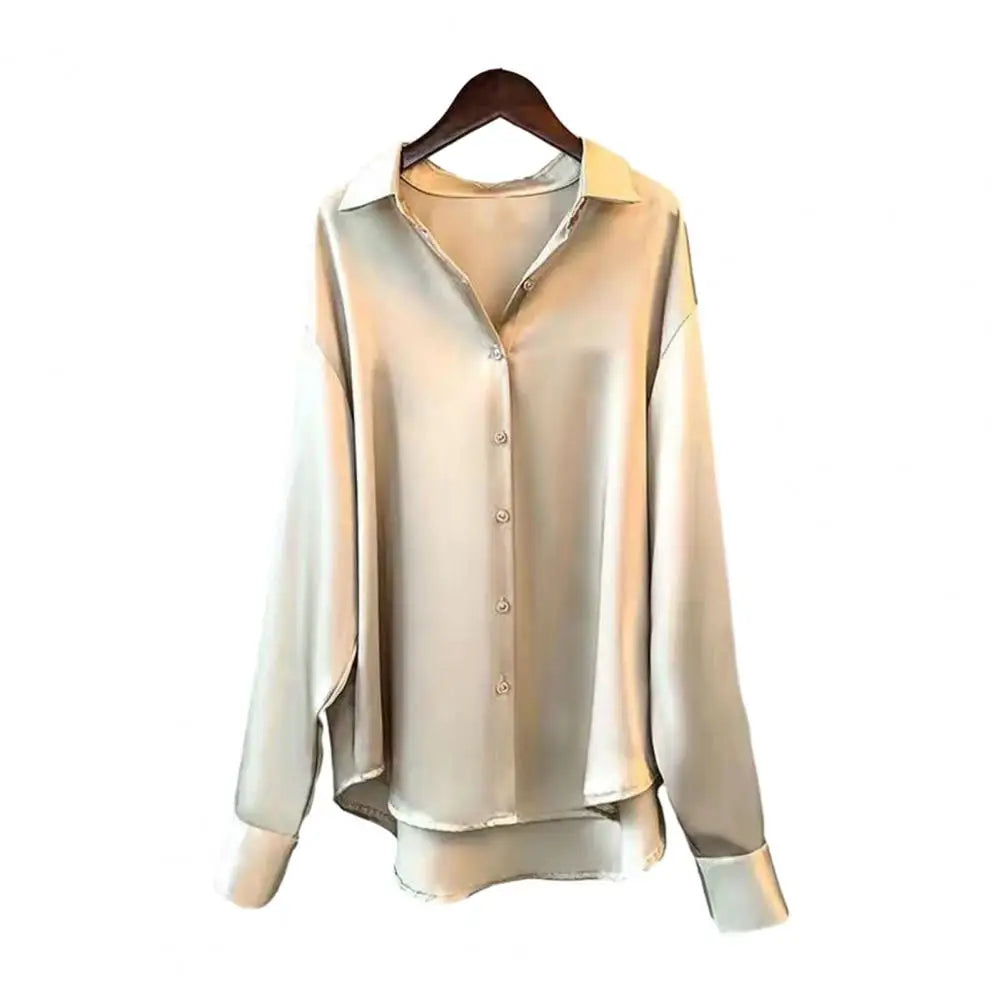 Long Sleeves Blouse - Turndown Collar