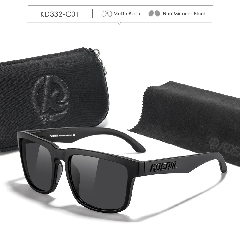 Fabulous Look KDEAM Sunglasses Men UV Blocked And Polarized Sunglasses Women For Fishing Driving Hiking With Zipper Case - Mammalook
