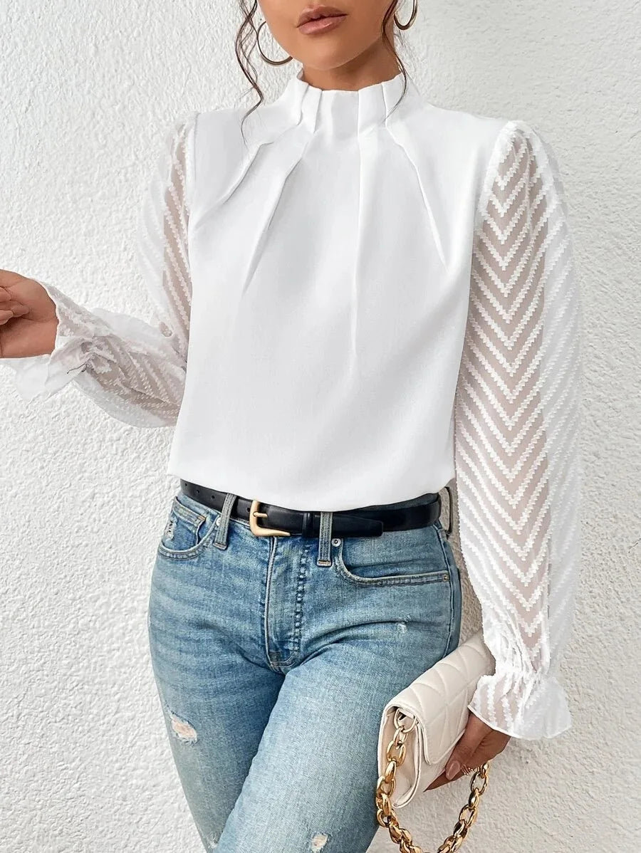 Spring Shirt - Chiffon Long Sleeved