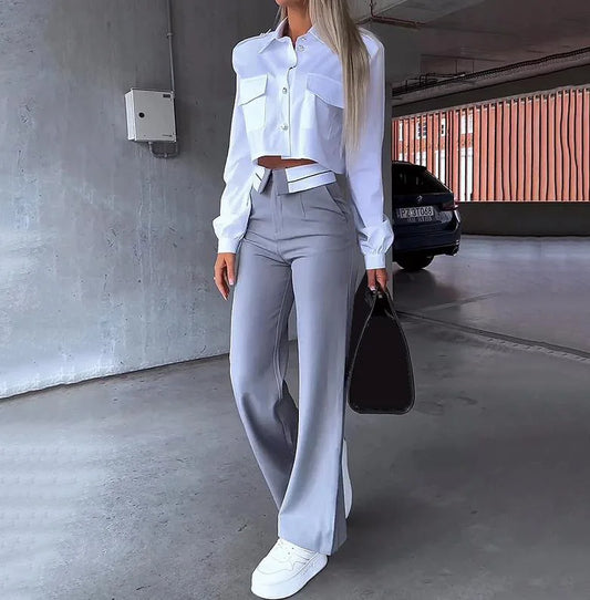 Two-Piece Blazer & Pant Set – Suit Outfit