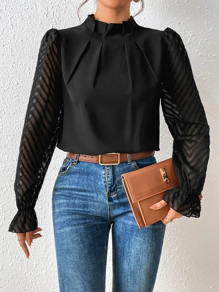 Spring Shirt - Chiffon Long Sleeved