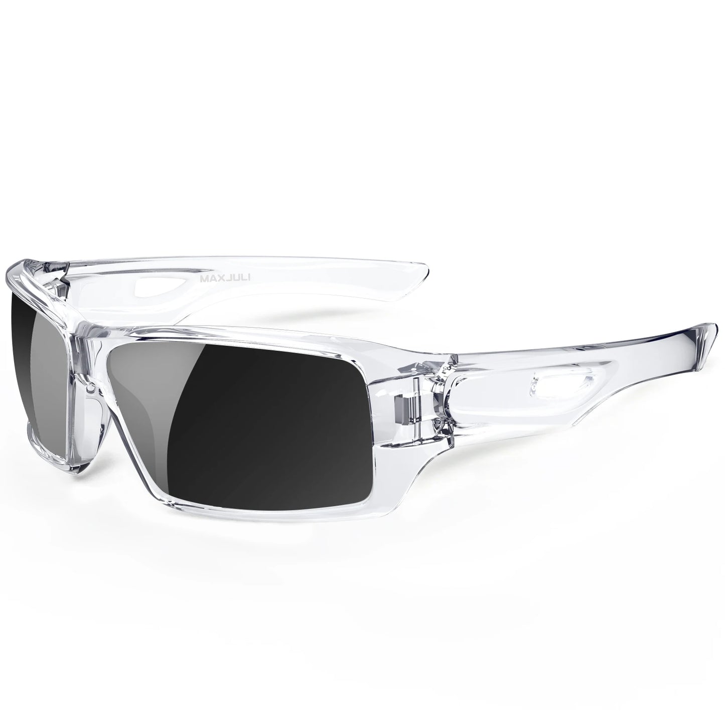 MAXJULI Polarized Wrap Around Sports Sunglasses for Big Heads Men Women UV400 Protection Sun Glasses 8232 - Mammalook
