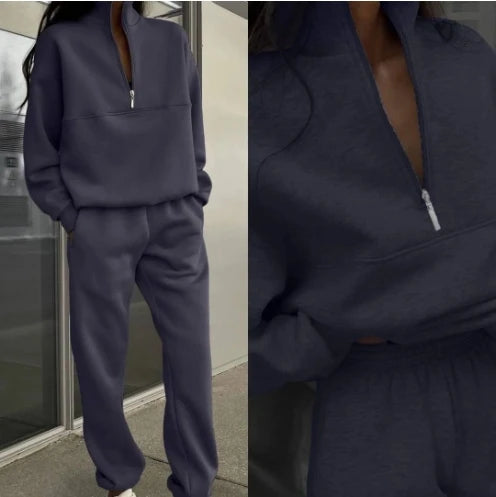 Sports Suits - Long Sleeved Zipper