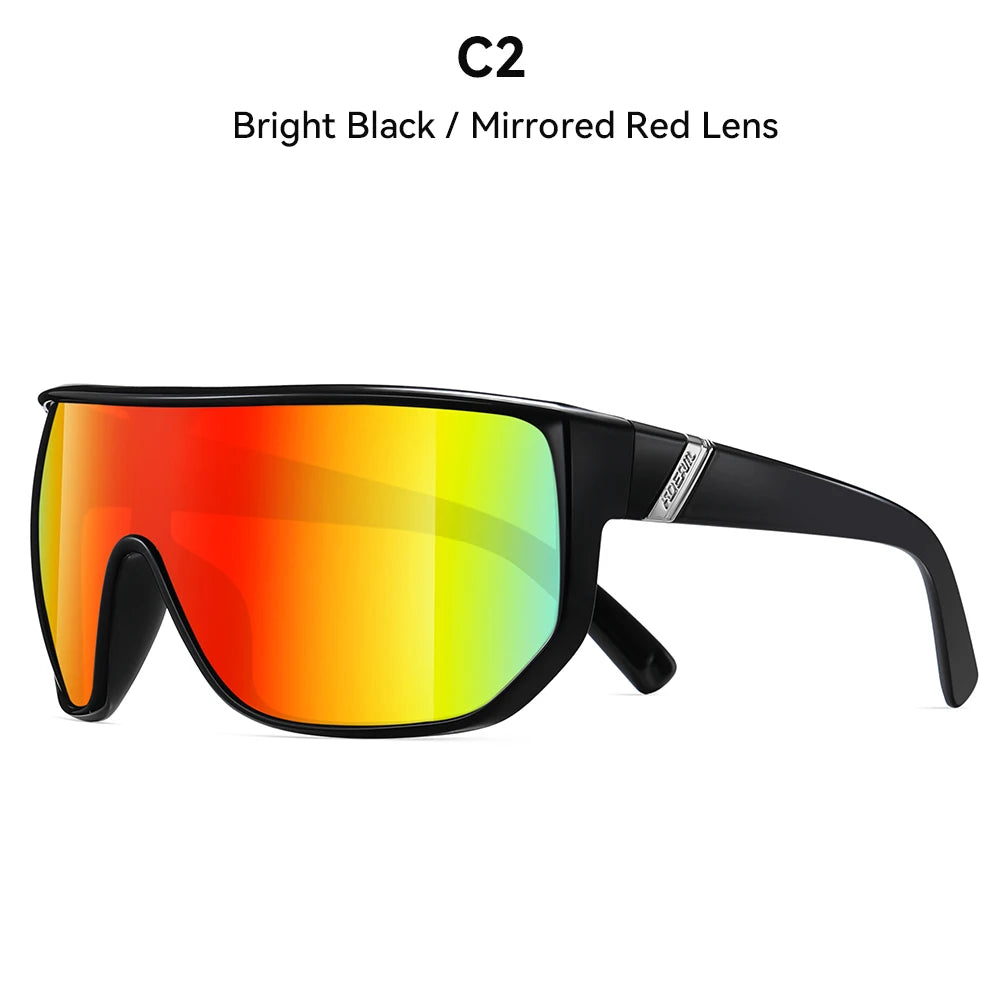KDEAM New Men's Cycling Sunglasses Sports Polarized Wide-Angle Goggles Party Glasses - Mammalook