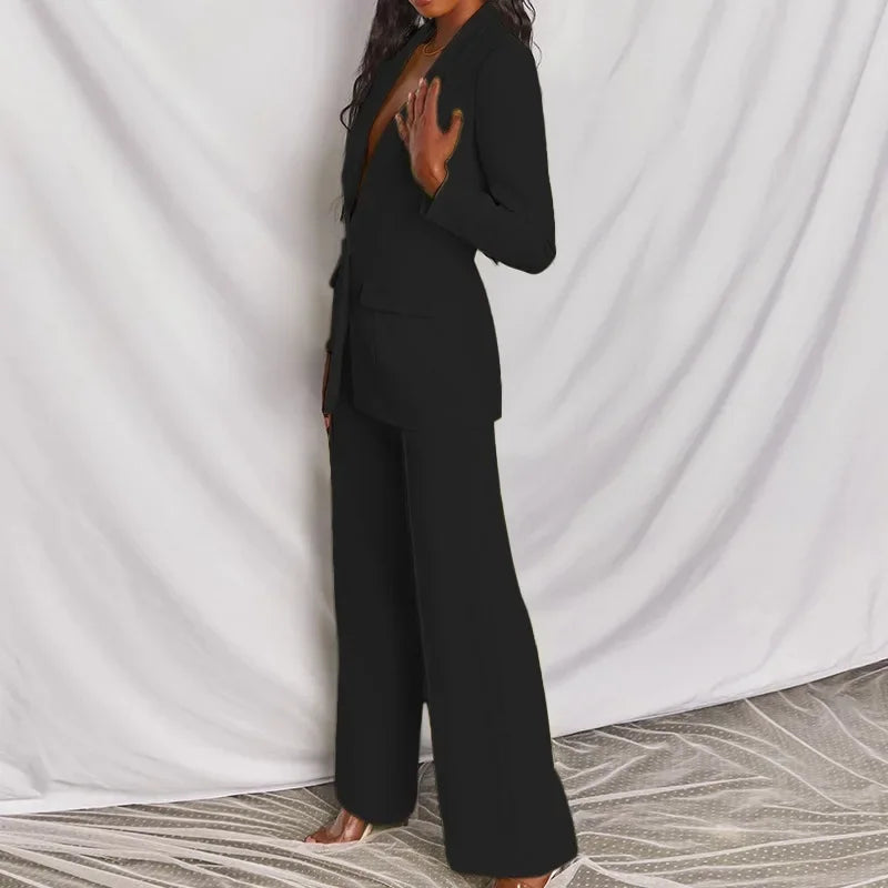 Long Sleeve Suit - Two-Piece Set