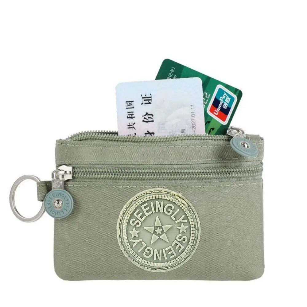 Canvas Money Coin Purse 2024 New with Key Ring Waterproof Credit Card Holoder Wear-resistant Wallet Money Bag Male Female - Mammalook