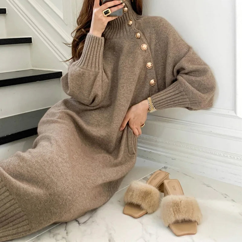 Knitted Long Sweater Dress