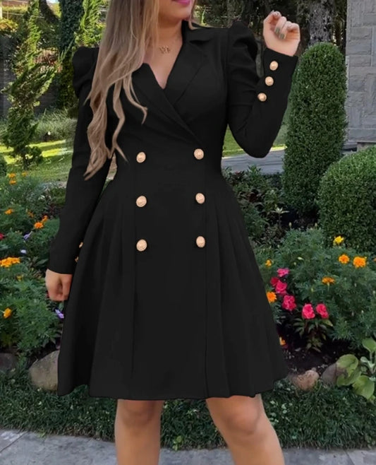 Double-Breasted Blazer Dress