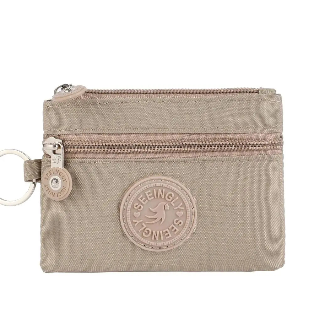 Canvas Money Coin Purse 2024 New with Key Ring Waterproof Credit Card Holoder Wear-resistant Wallet Money Bag Male Female - Mammalook