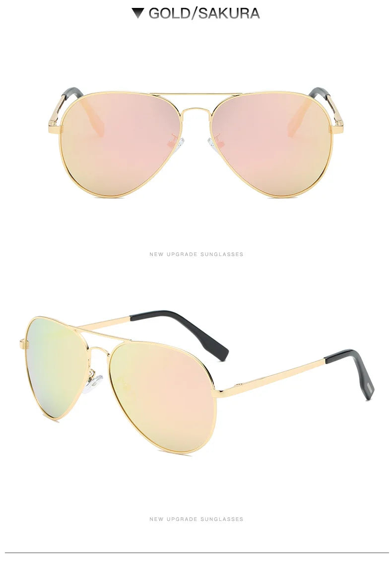 LIOUMO Polarized Aviation Sunglasses – Stylish & Anti-Glare Pilot Glasses for Men & Women