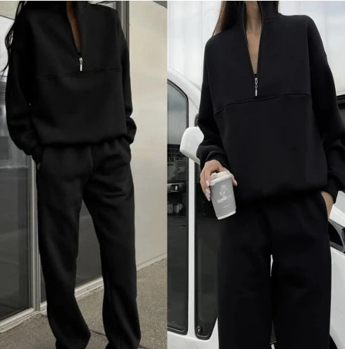 Sports Suits - Long Sleeved Zipper