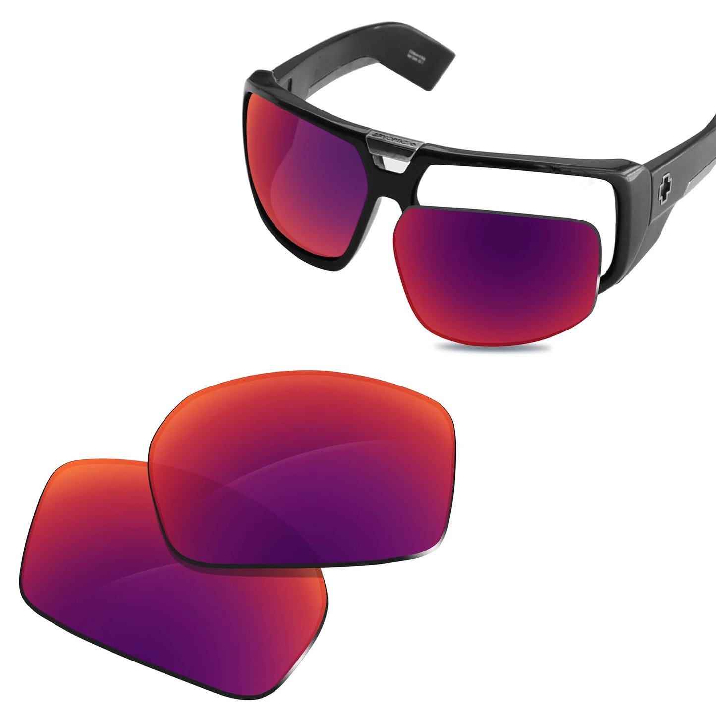 Glintbay New Performance Polarized Replacement Lenses for Spy Optic Touring Sunglasses - Multiple Colors - Mammalook