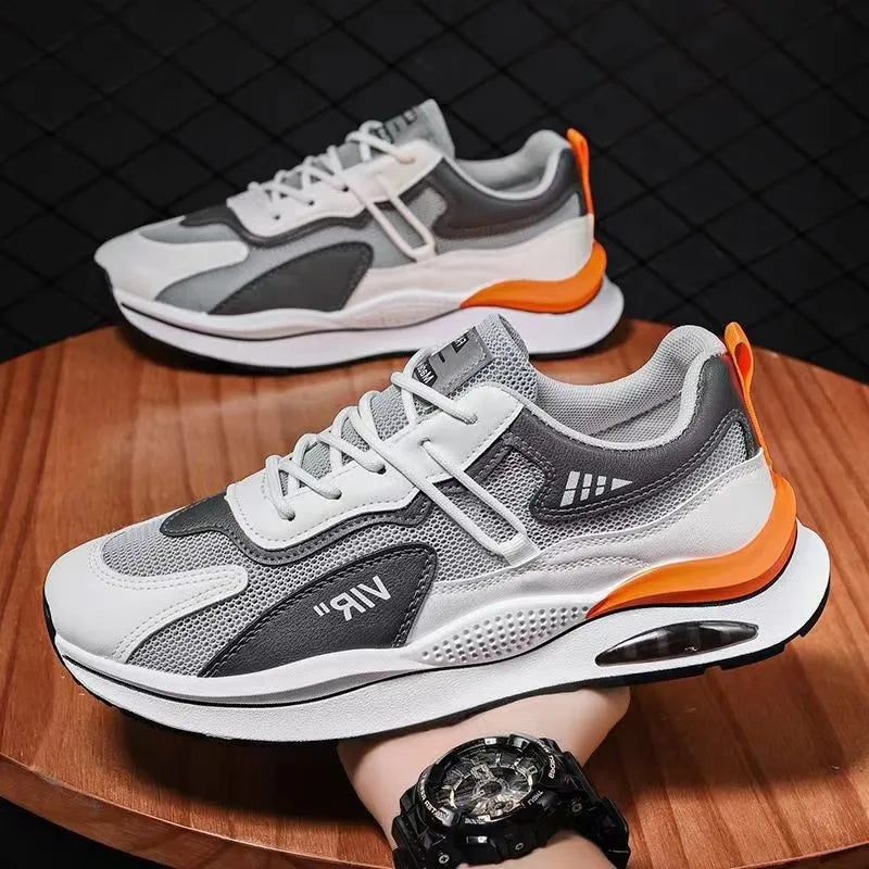 Men’s Summer Mesh Sports Sneakers – Anti-Slip Basketball & Running Shoes