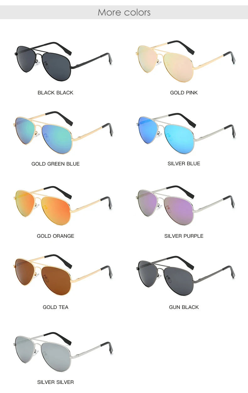 LIOUMO Polarized Aviation Sunglasses – Stylish & Anti-Glare Pilot Glasses for Men & Women