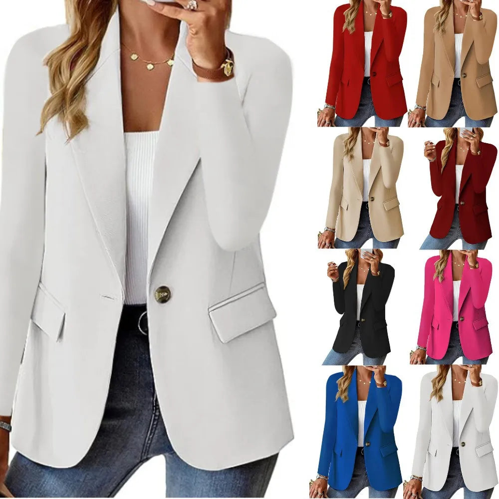 Slim Fit Blazer – Notched Collar - Single Button
