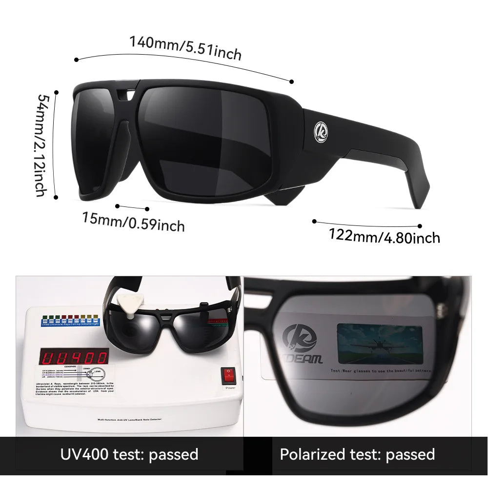2024 High Quality KDEAM Polarized Man Sunglasses Luxury Brand Designer Green Goggles Fishing Driving Outdoor Eyewear TUNA ALLEY - Mammalook