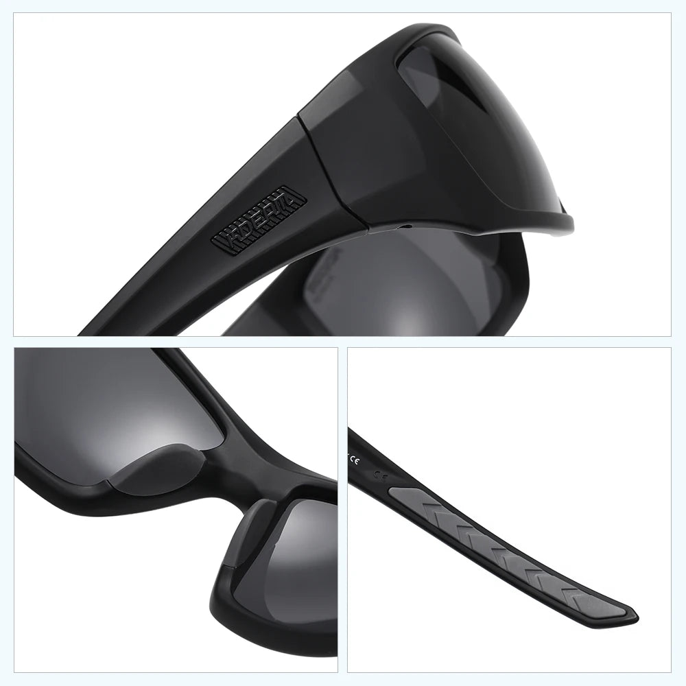 KDEAM High Quality TR90 Material Riding Sunglasses Men's Performance Cycling Sunglasses Polarized Shades Only Sunglass - Mammalook