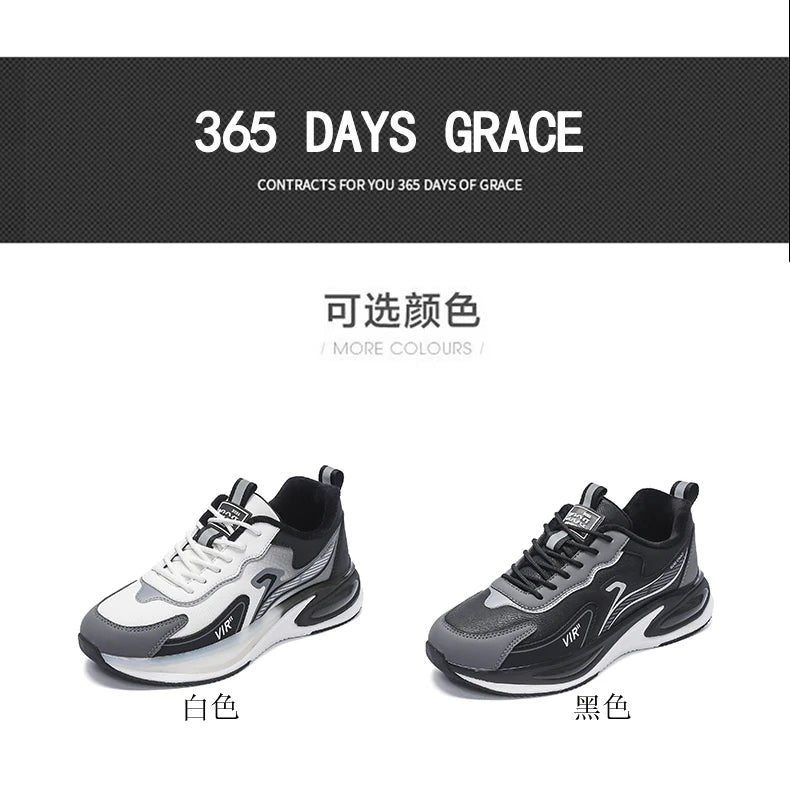 Men’s Platform Athletic Sneakers – Casual Street Style & Winter-Warm Sport Shoes