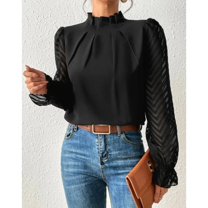 Spring Shirt - Chiffon Long Sleeved