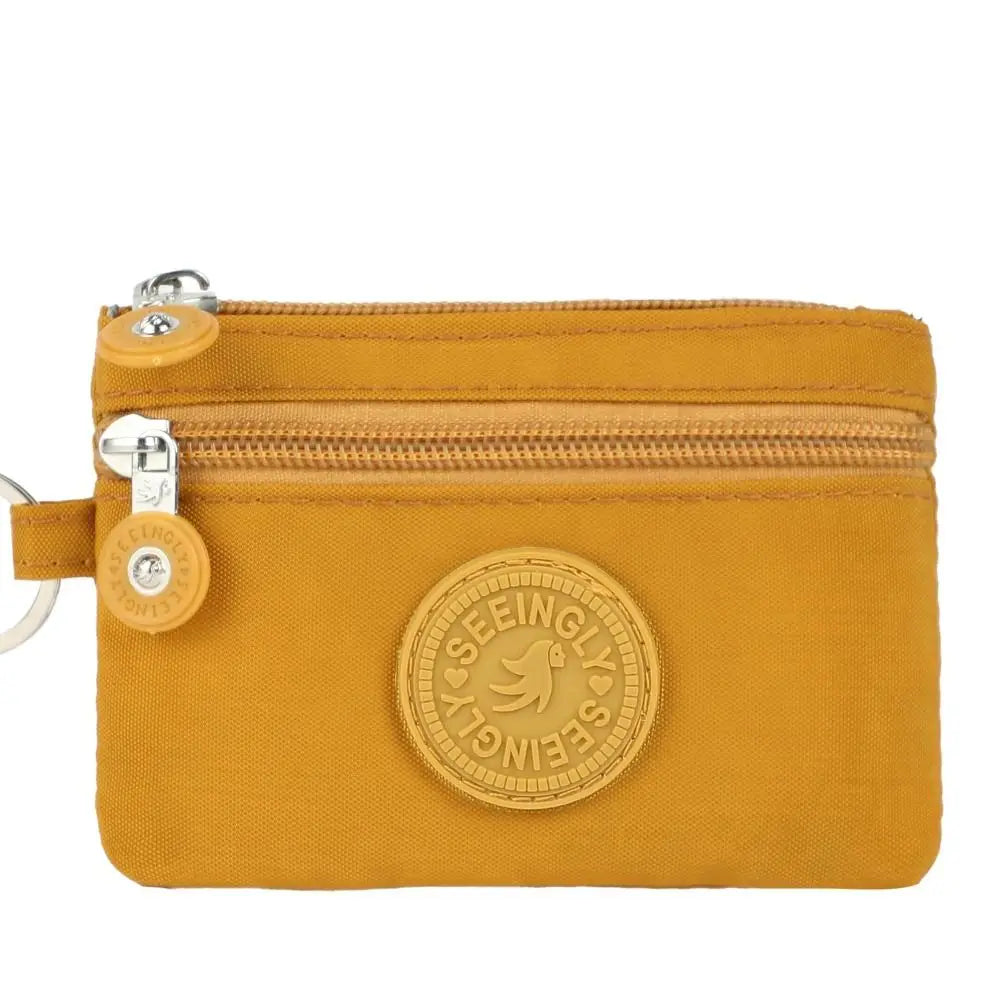Canvas Money Coin Purse 2024 New with Key Ring Waterproof Credit Card Holoder Wear-resistant Wallet Money Bag Male Female - Mammalook