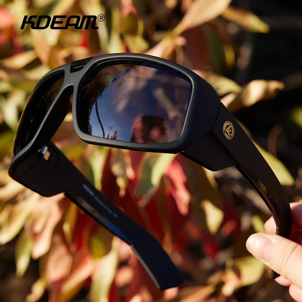 KDEAM Polarized Sports Sunglasses – UV400 Mirrored Lens for Men & Women