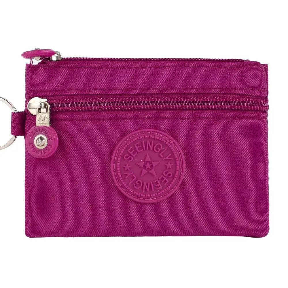 Canvas Money Coin Purse 2024 New with Key Ring Waterproof Credit Card Holoder Wear-resistant Wallet Money Bag Male Female - Mammalook