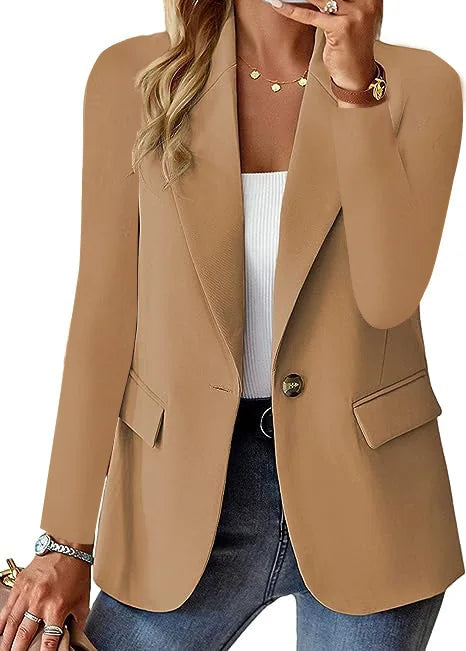 Slim Fit Blazer – Notched Collar - Single Button