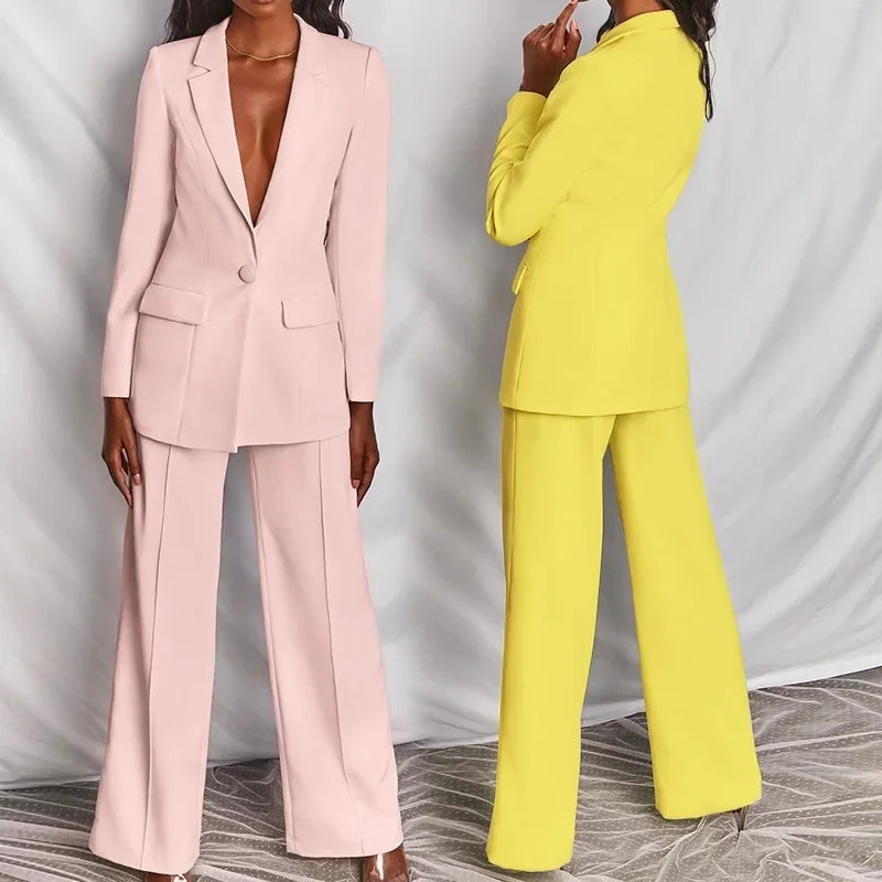 Long Sleeve Suit - Two-Piece Set