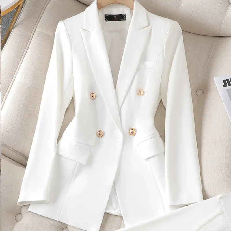 White Suit Women's Business Wear Jacket
