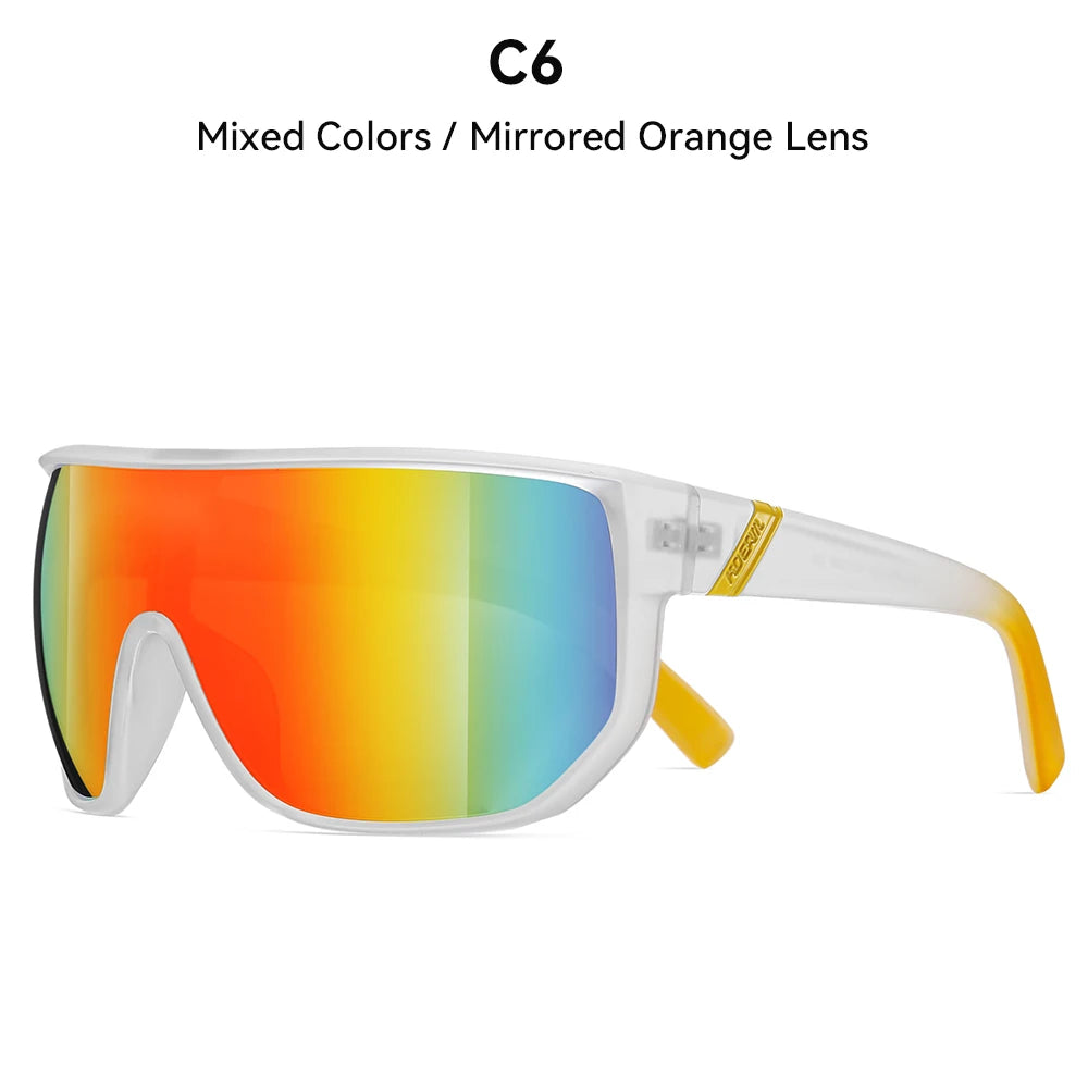 KDEAM New Men's Cycling Sunglasses Sports Polarized Wide-Angle Goggles Party Glasses - Mammalook
