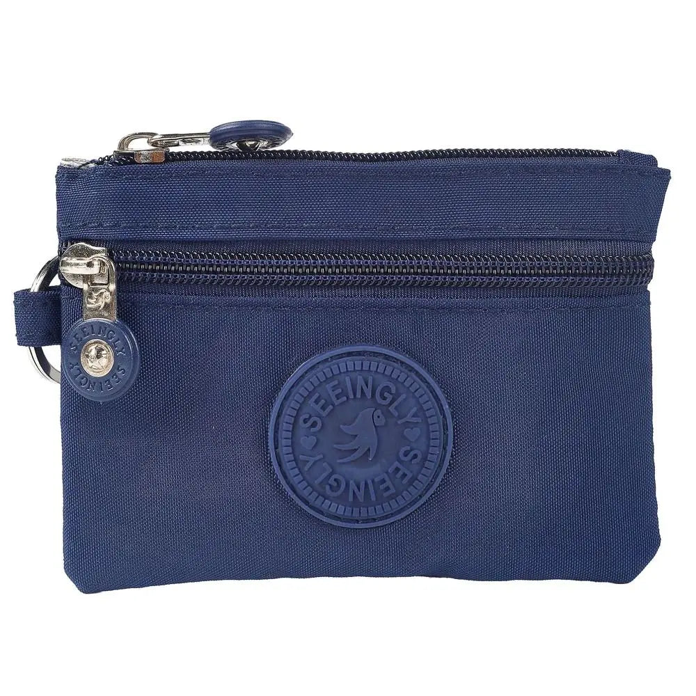 Canvas Money Coin Purse 2024 New with Key Ring Waterproof Credit Card Holoder Wear-resistant Wallet Money Bag Male Female - Mammalook