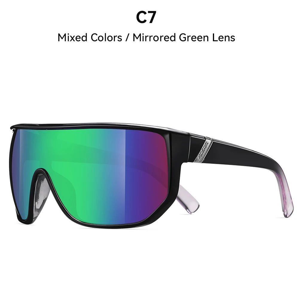 KDEAM New Men's Cycling Sunglasses Sports Polarized Wide-Angle Goggles Party Glasses - Mammalook