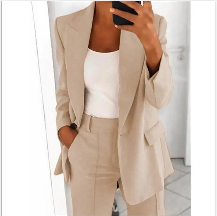 Two-Piece Blazer and Pants Set