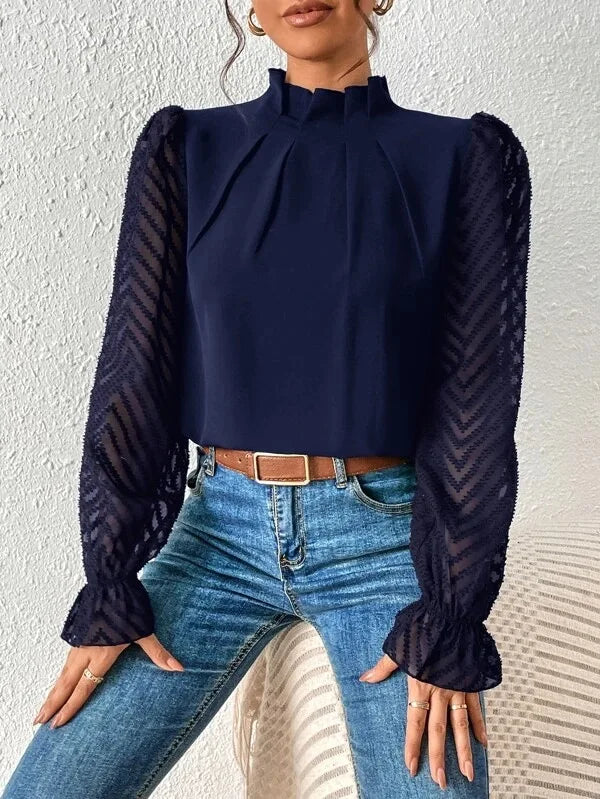 Spring Shirt - Chiffon Long Sleeved