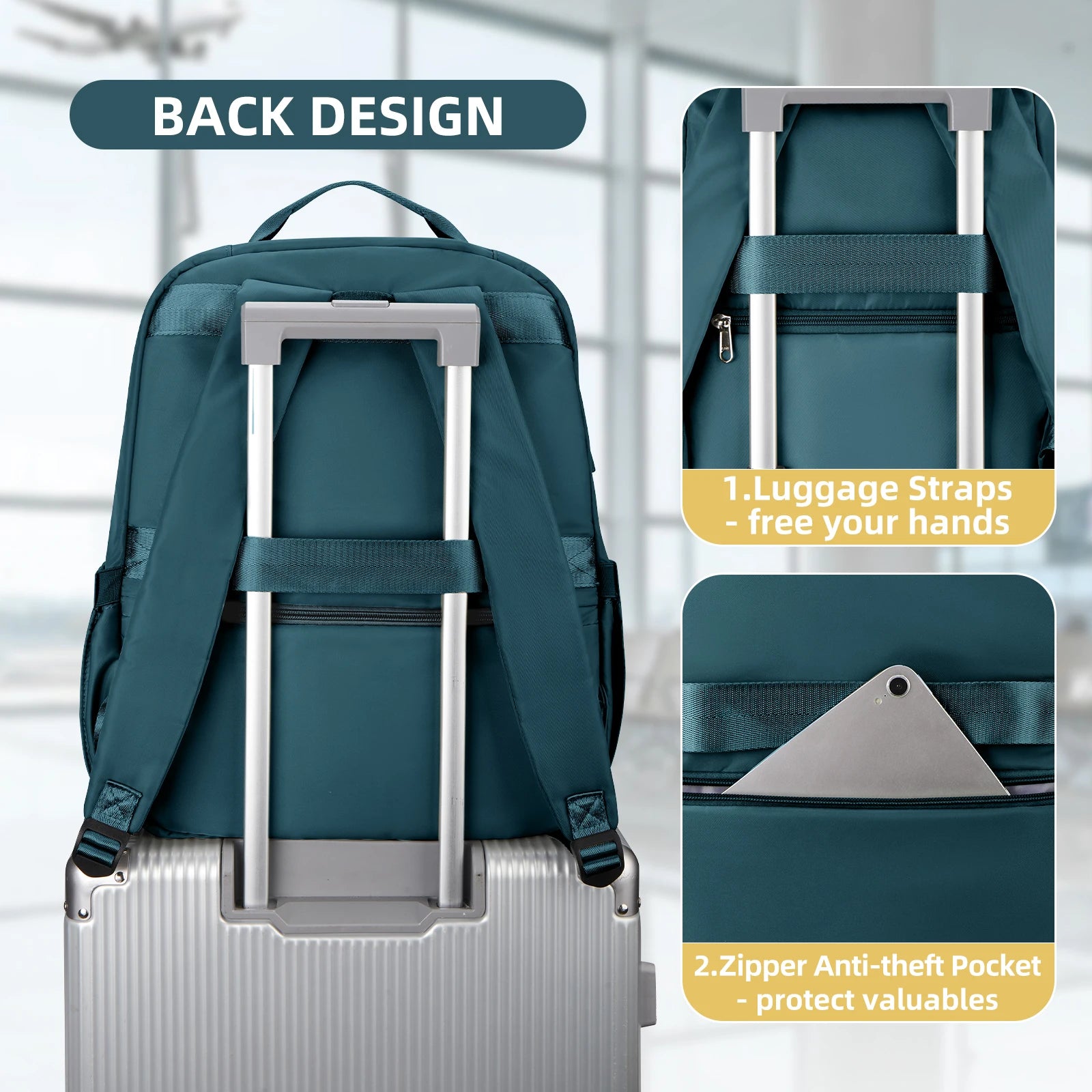 Easyjet Backpack 45x36x20 Travel, women's bag Cabin Size, Carry ons Luggage Male Backpack, Cabin Bag Laptop Backpack Mochila Sch - Mammalook