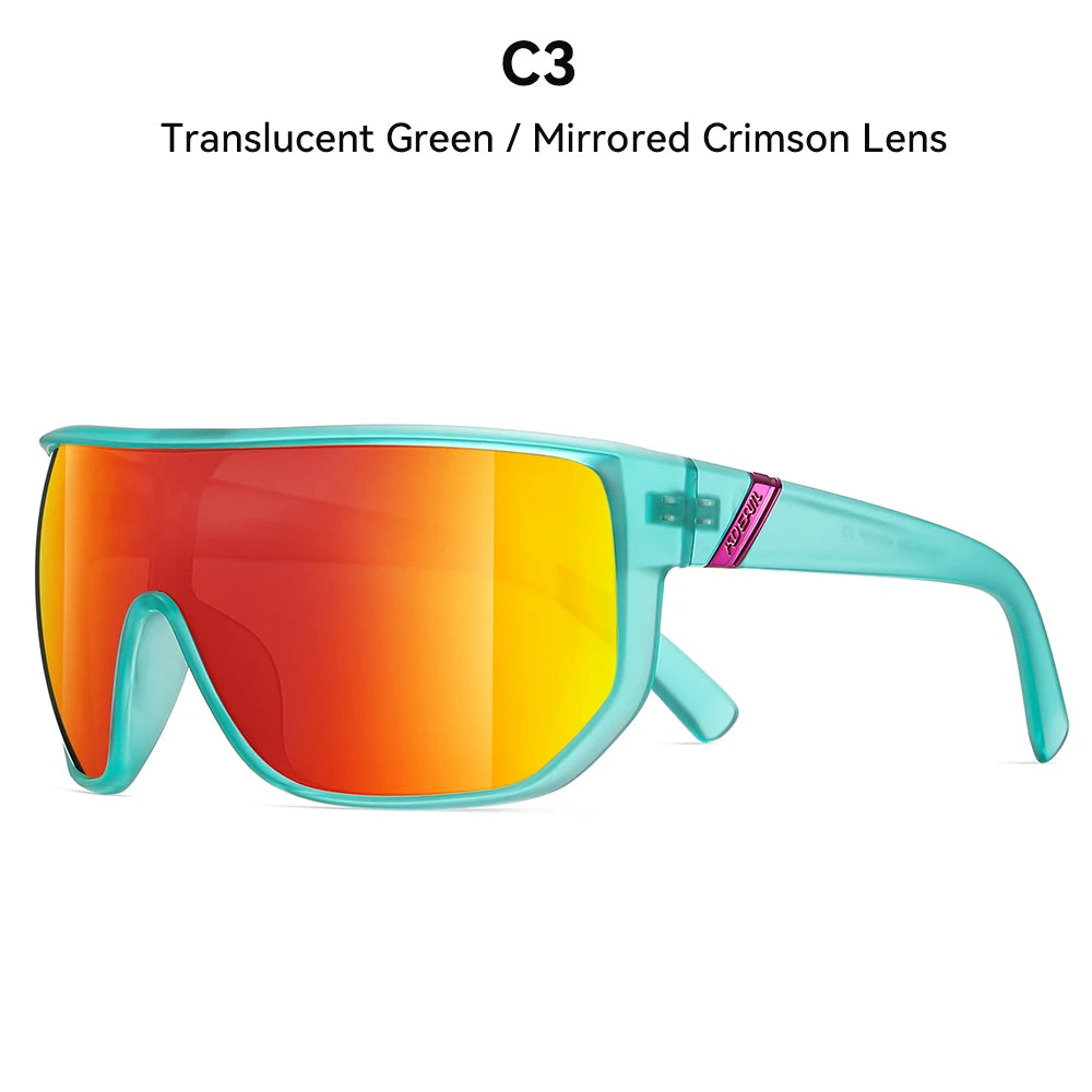 KDEAM New Men's Cycling Sunglasses Sports Polarized Wide-Angle Goggles Party Glasses - Mammalook