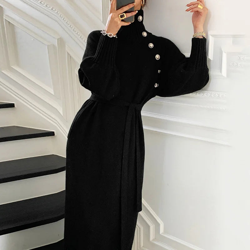 Knitted Long Sweater Dress