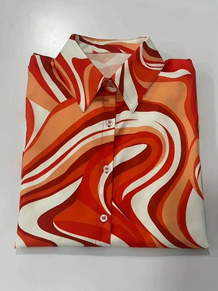 Striped Printed - Long sleeved Shirt