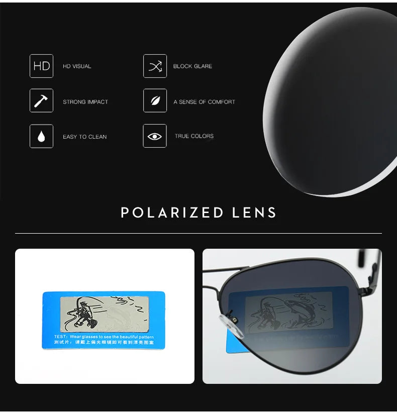 LIOUMO Polarized Aviation Sunglasses – Stylish & Anti-Glare Pilot Glasses for Men & Women