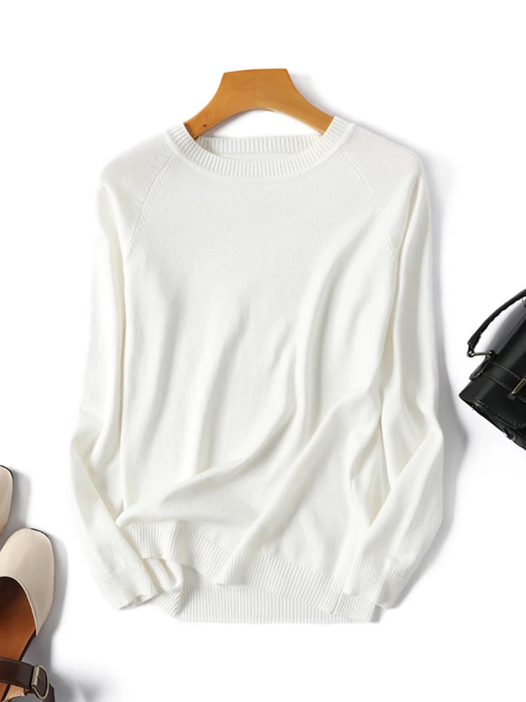 Womens Long Sleeve Striped Pullover O-Neck - Mammalook