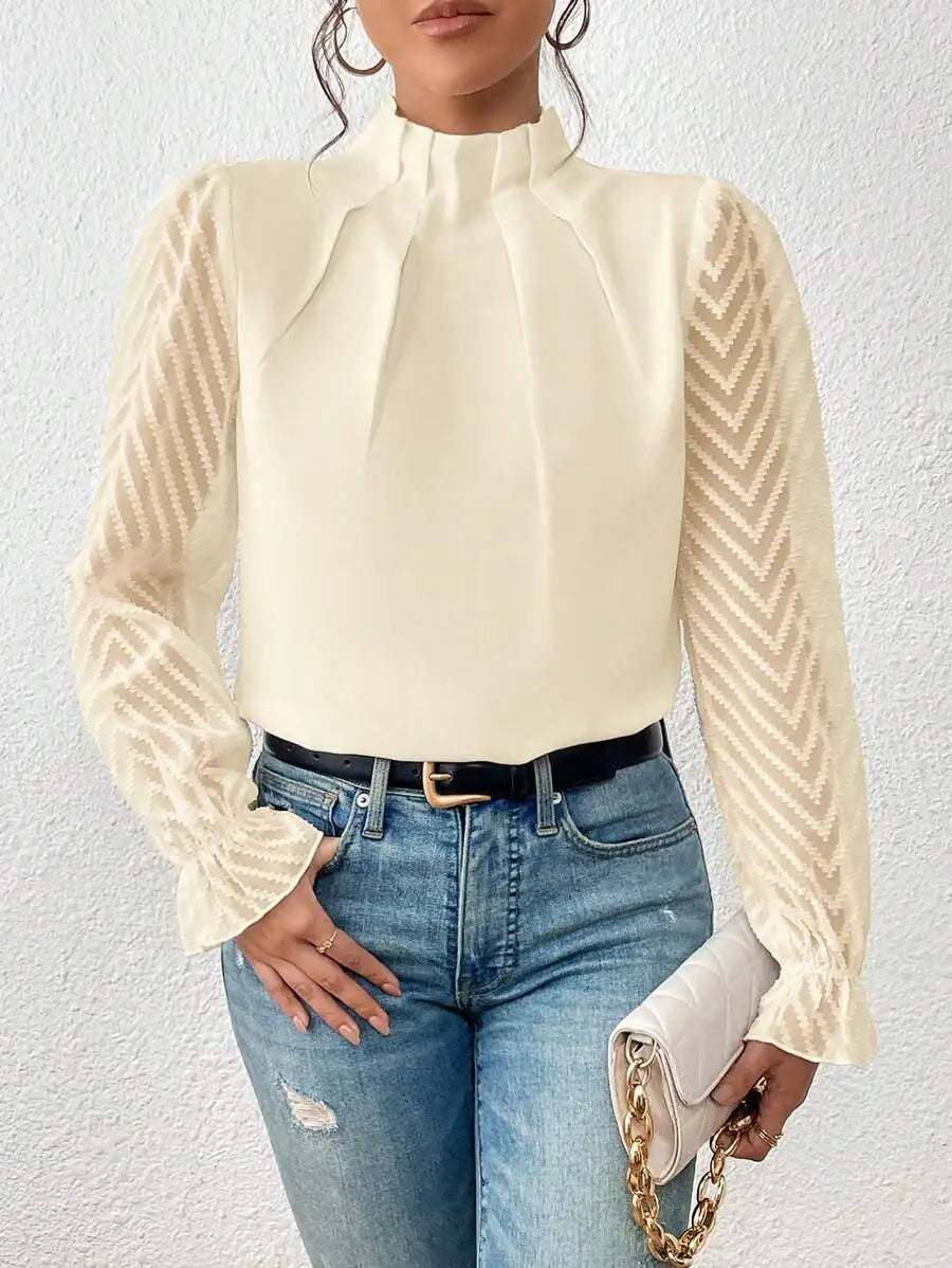 Spring Shirt - Chiffon Long Sleeved